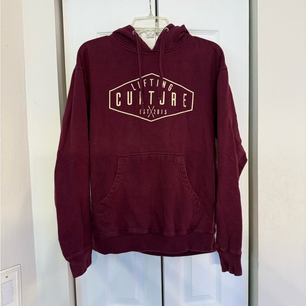 Lifting Culture Men’s Medium Hoodie – Maroon